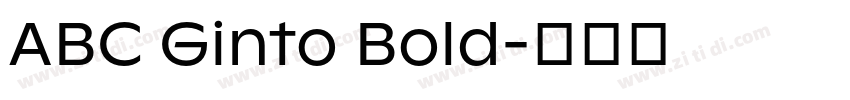 ABC Ginto Bold字体转换